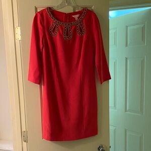 Vintage Lily Pulitzer Elegant pink Beaded Women's Dress